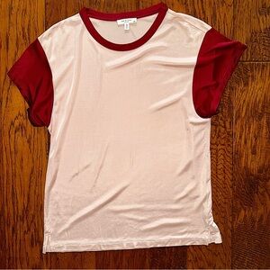 Rag & Bone Dusty Pink Colorblock Penny Tee Medium